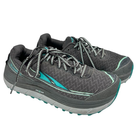 ALTRA Olympus 2.0 Trail Running Shoe Women's 7.5 Foot Shaped Zero Drop Gray Teal - Picture 2 of 12